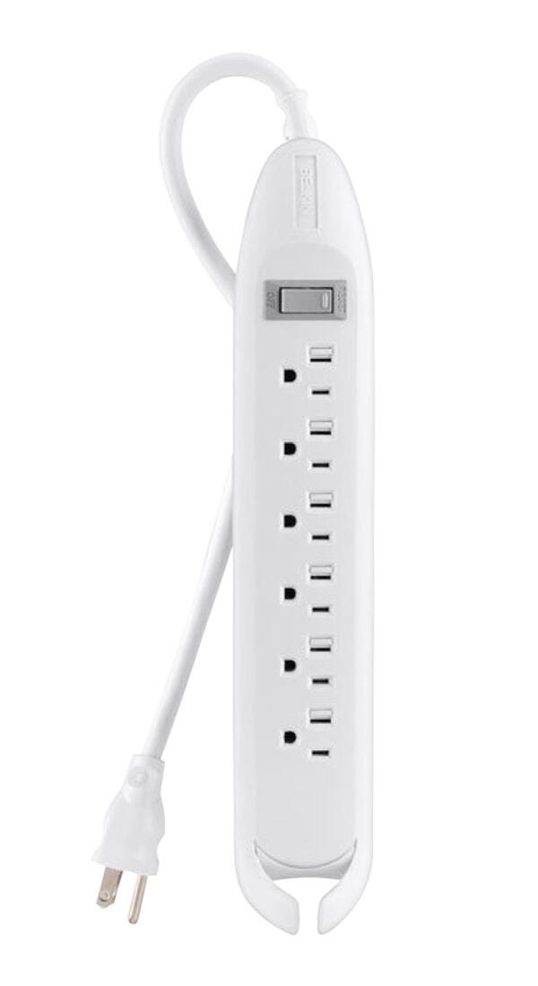 Belkin 6 Outlet Power Strip, 12 Foot Cord 2134636